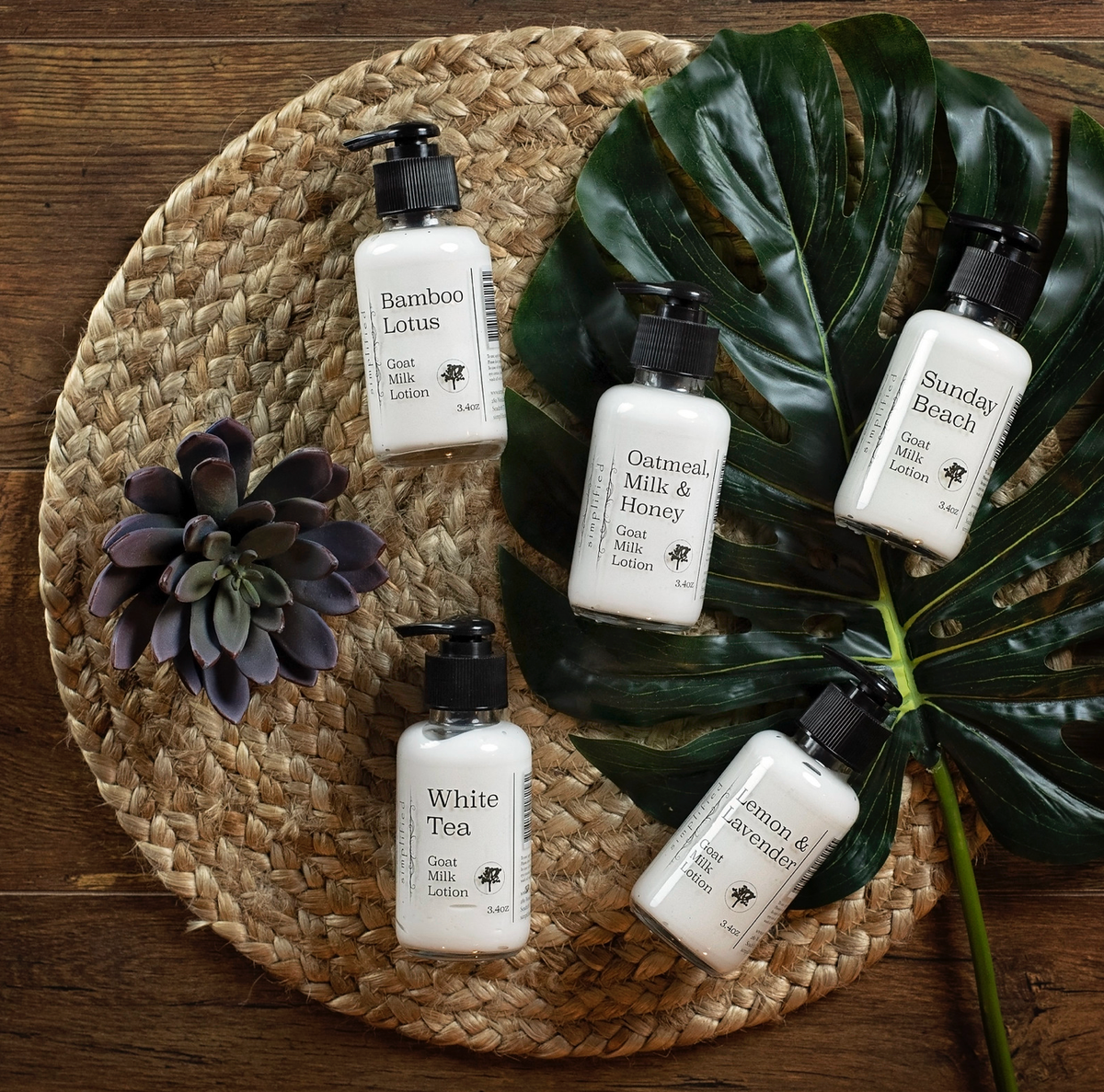 3.4oz Goat Milk Lotion: Lemon & Lavender