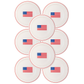 Round Flag Paper Plate
