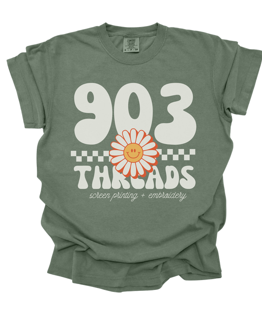 Retro Checkered Flower -- 903 Threads Collection