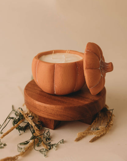 Pumpkin Candle | Terracotta | Vintage Flannel Scent