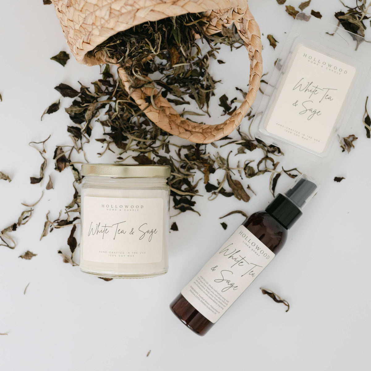 WHITE TEA & SAGE | CANDLES: 8 Oz