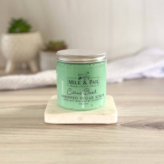 Citrus Basil Whipped Sugar Scrub