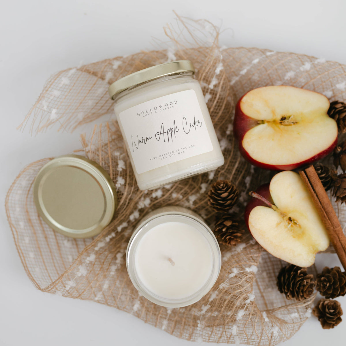 WARM APPLE CIDER | FALL | 8 OZ CANDLE