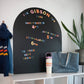 Black Magnetic Arch Wall Decal