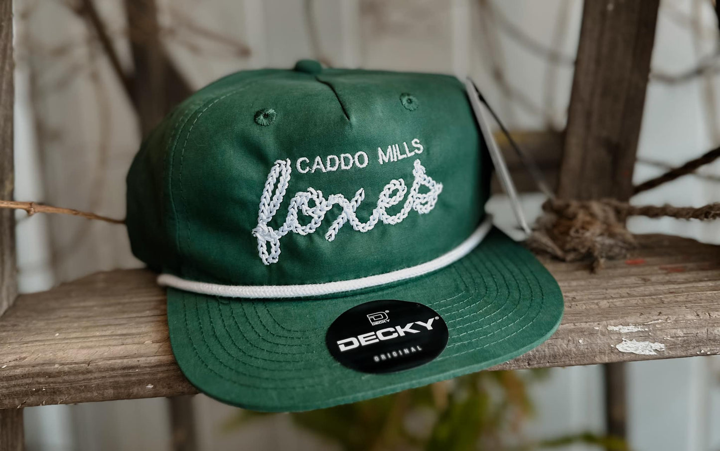 Caddo Mills Foxes Old School Cap - Green