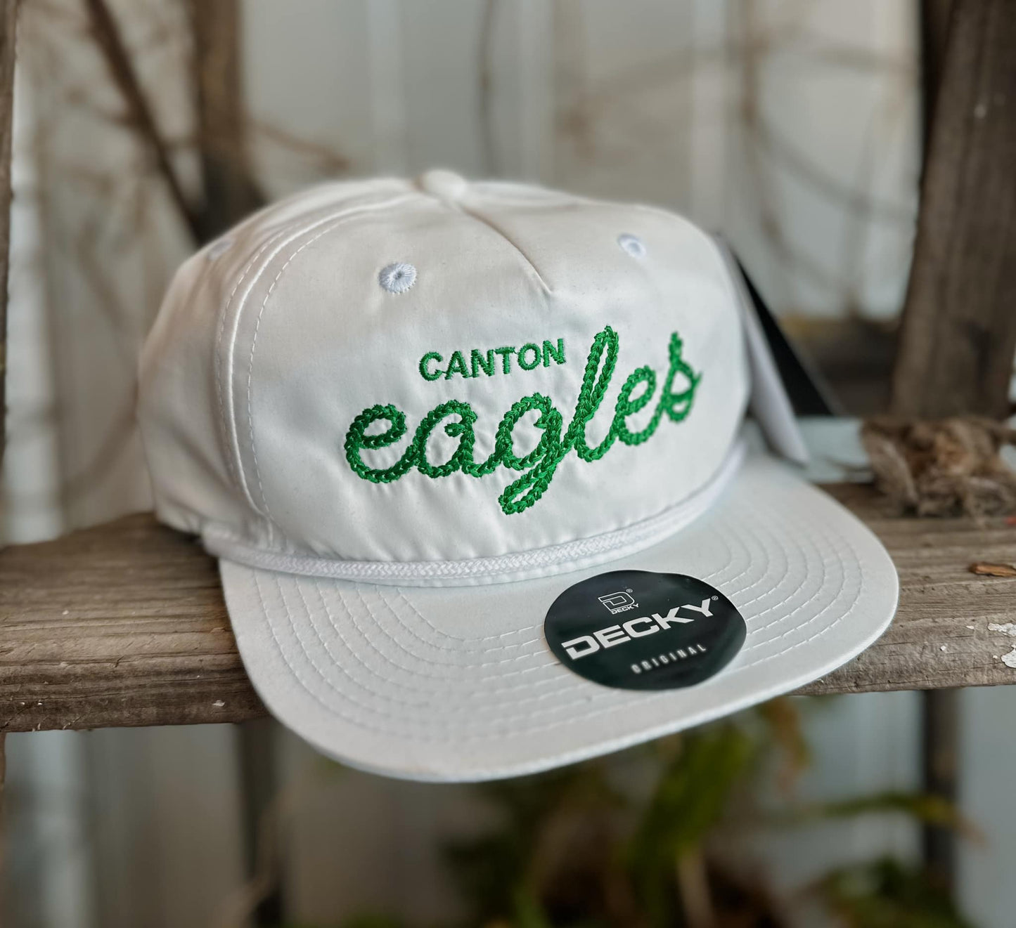 Canton Eagles Old School Cap - White