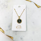 Carrie Coin Initial Necklace