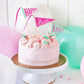 HBD911 - Pink Happy Birthday Cake Topper