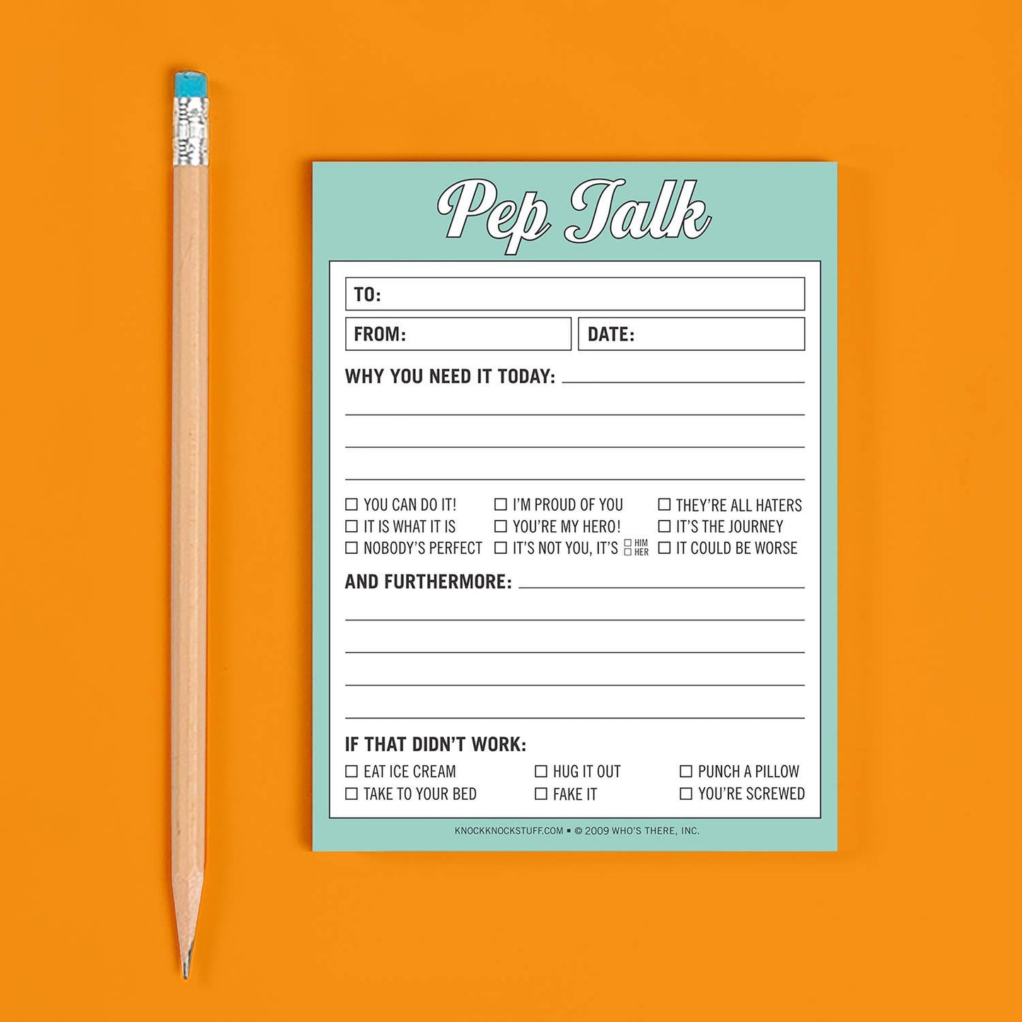 Pep Talk Nifty Note Pad