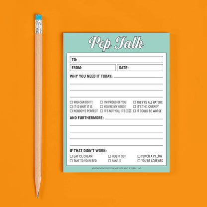 Pep Talk Nifty Note Pad