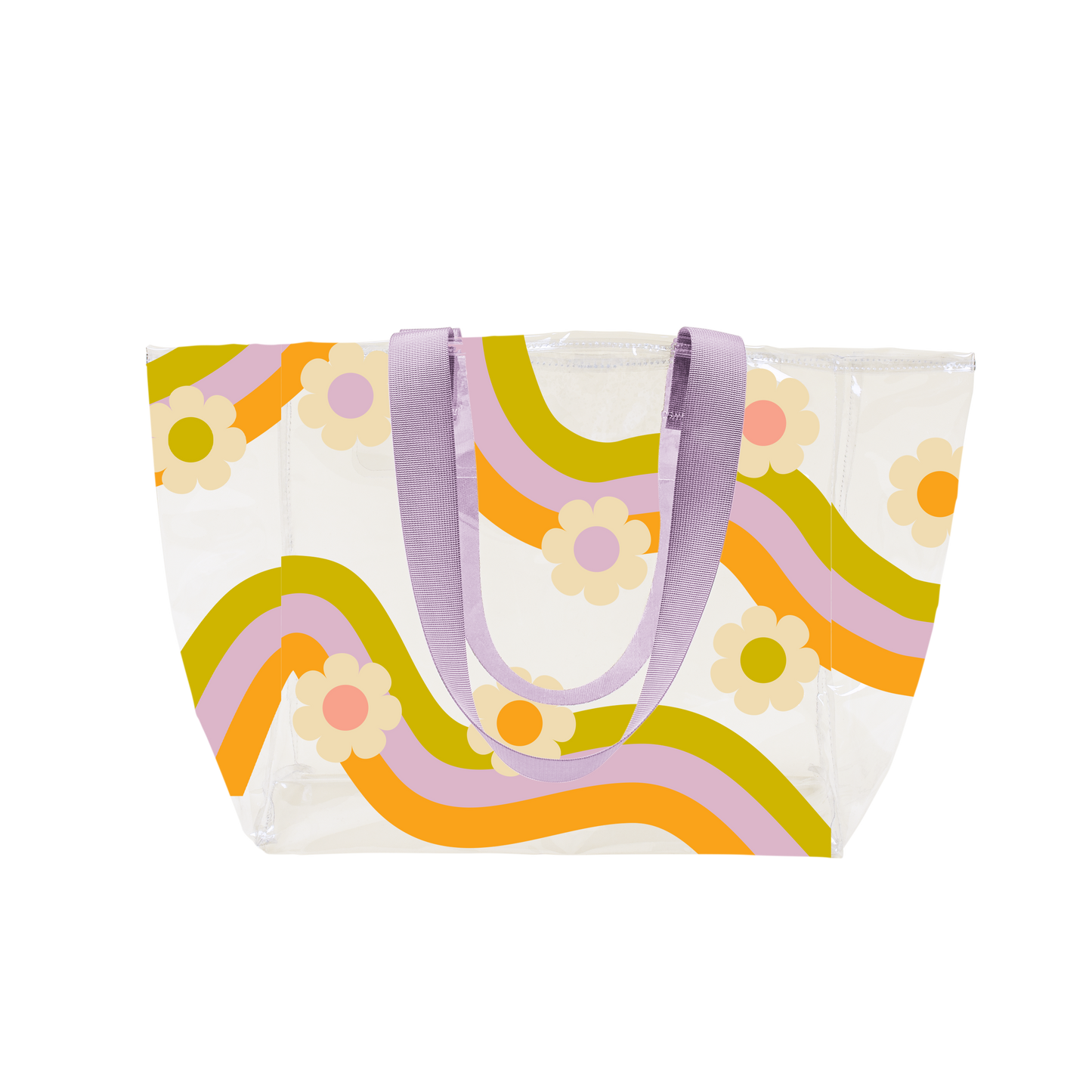 Wavy Daisy Medium All Day Tote (Summer, Beach, beach bag)