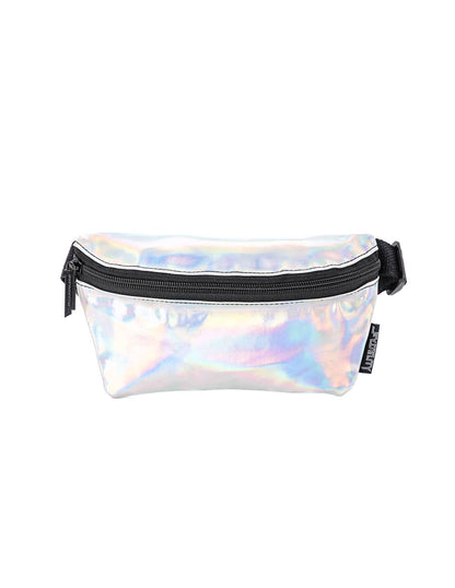 KIDS Fanny Pack | Small Ultra-Slim | METALLIC Silver