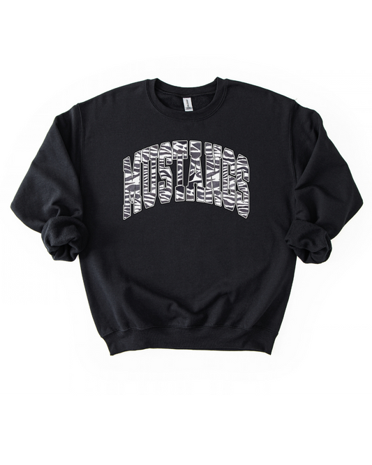 Mustangs Zebra Varsity Sweatshirt