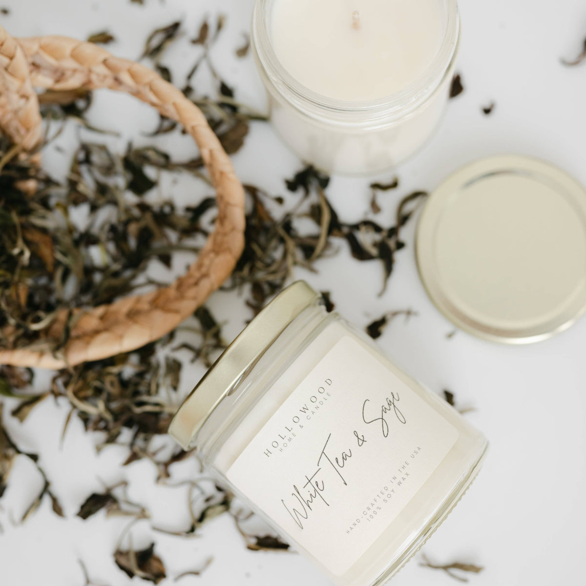 WHITE TEA & SAGE | CANDLES: 8 Oz