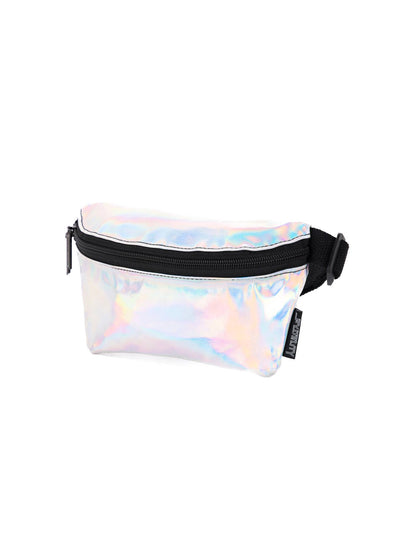 KIDS Fanny Pack | Small Ultra-Slim | METALLIC Silver