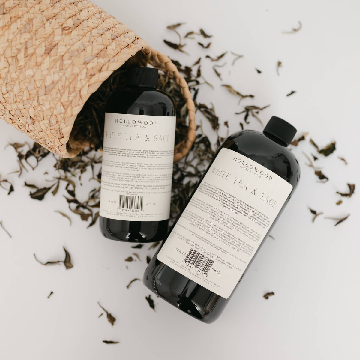 WHITE TEA & SAGE | LUXURY LIQUID LAUNDRY SOAP: 16 OZ