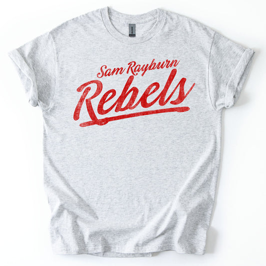 Sam Rayburn Rebels -- Retro Script