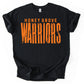 Honey Grove Warriors -- Distressed Mascot -- Black