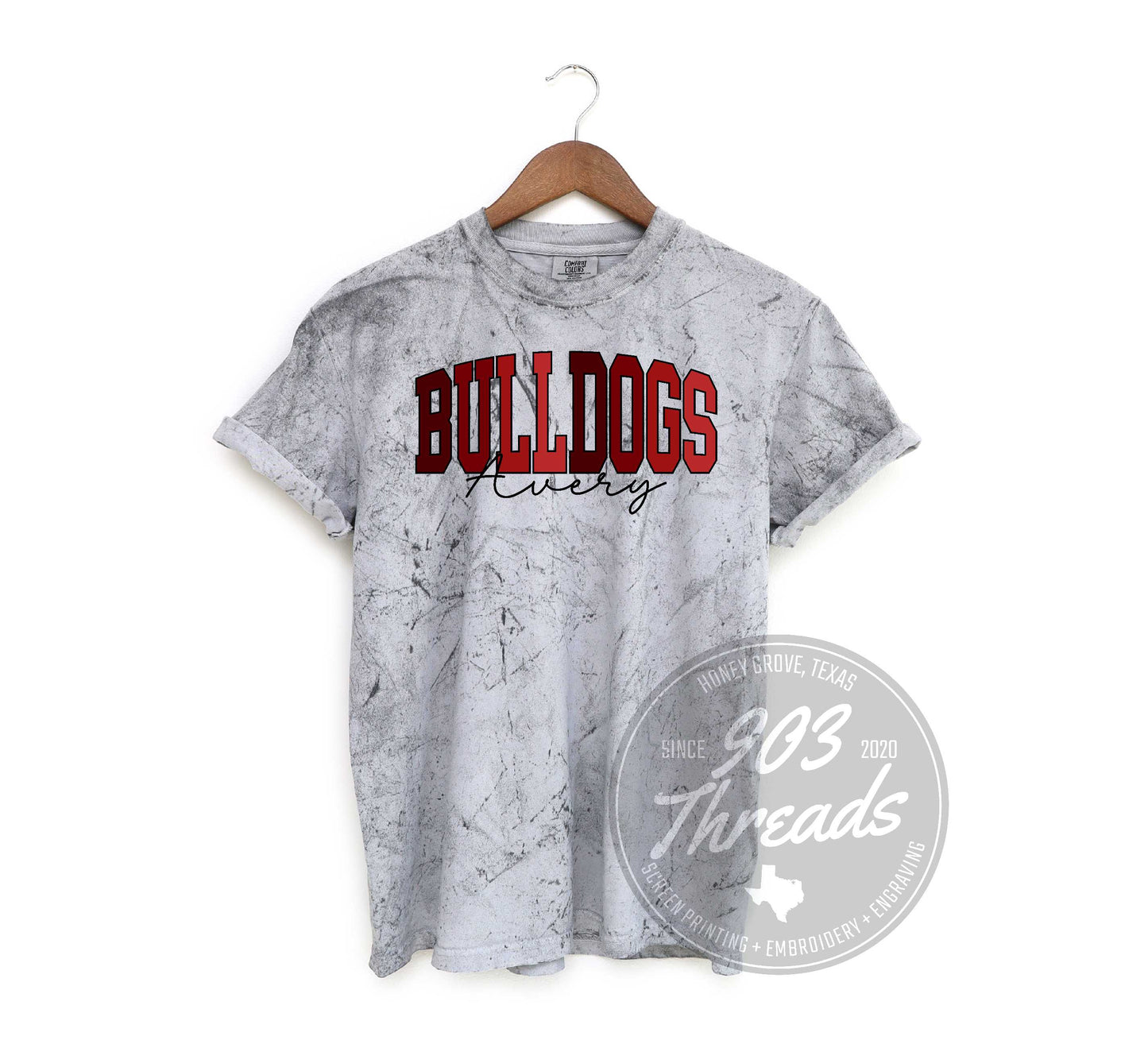 Avery Bulldogs Shades of Spirit Tee