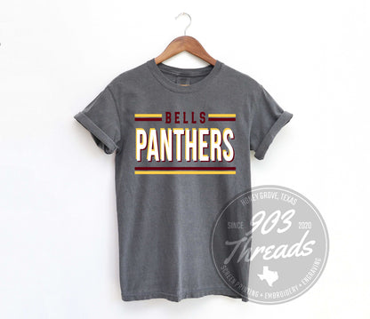 Bells Panthers Hold That Line Spirit Tee