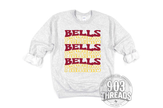 Bells Panthers Groovy Sweatshirt