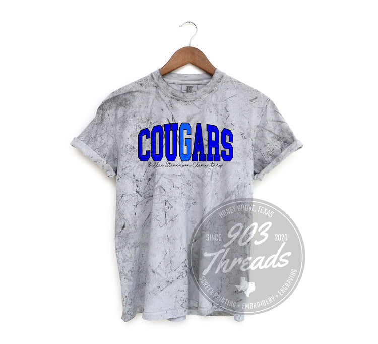Billie Stevenson Elementary Cougars Shades of Spirit Tee