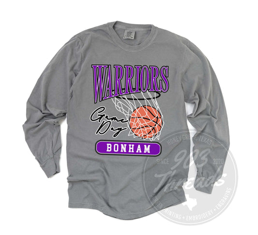 Bonham Warriors Vintage Basketball Tee