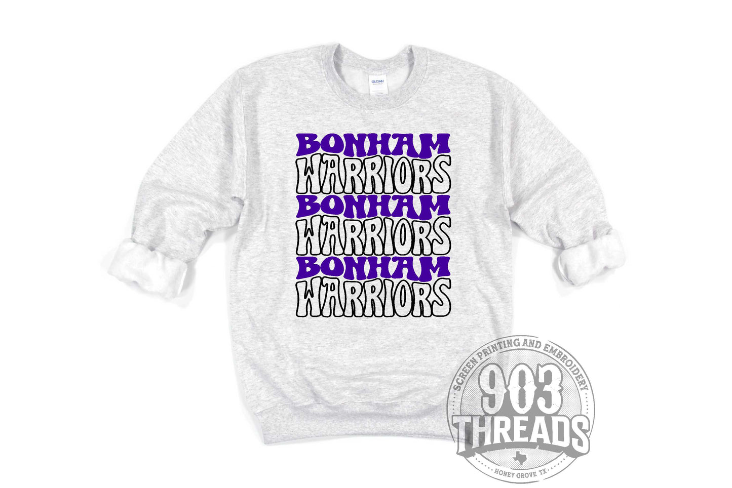 Bonham Warriors Groovy Sweatshirt