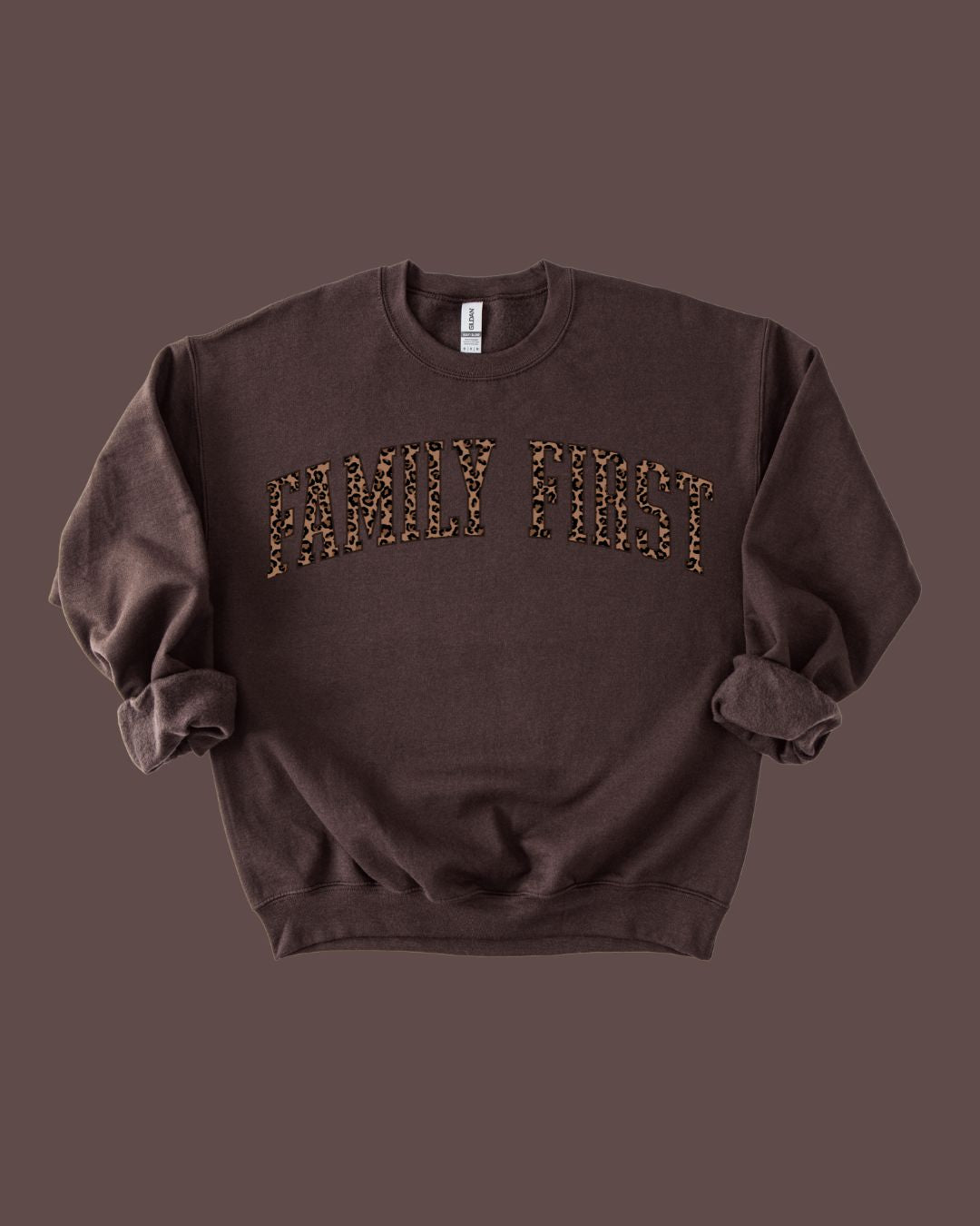 Honey Grove Leopard Varsity Crewneck