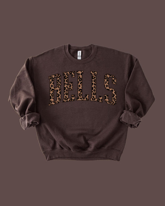Bells Leopard Varsity Crewneck