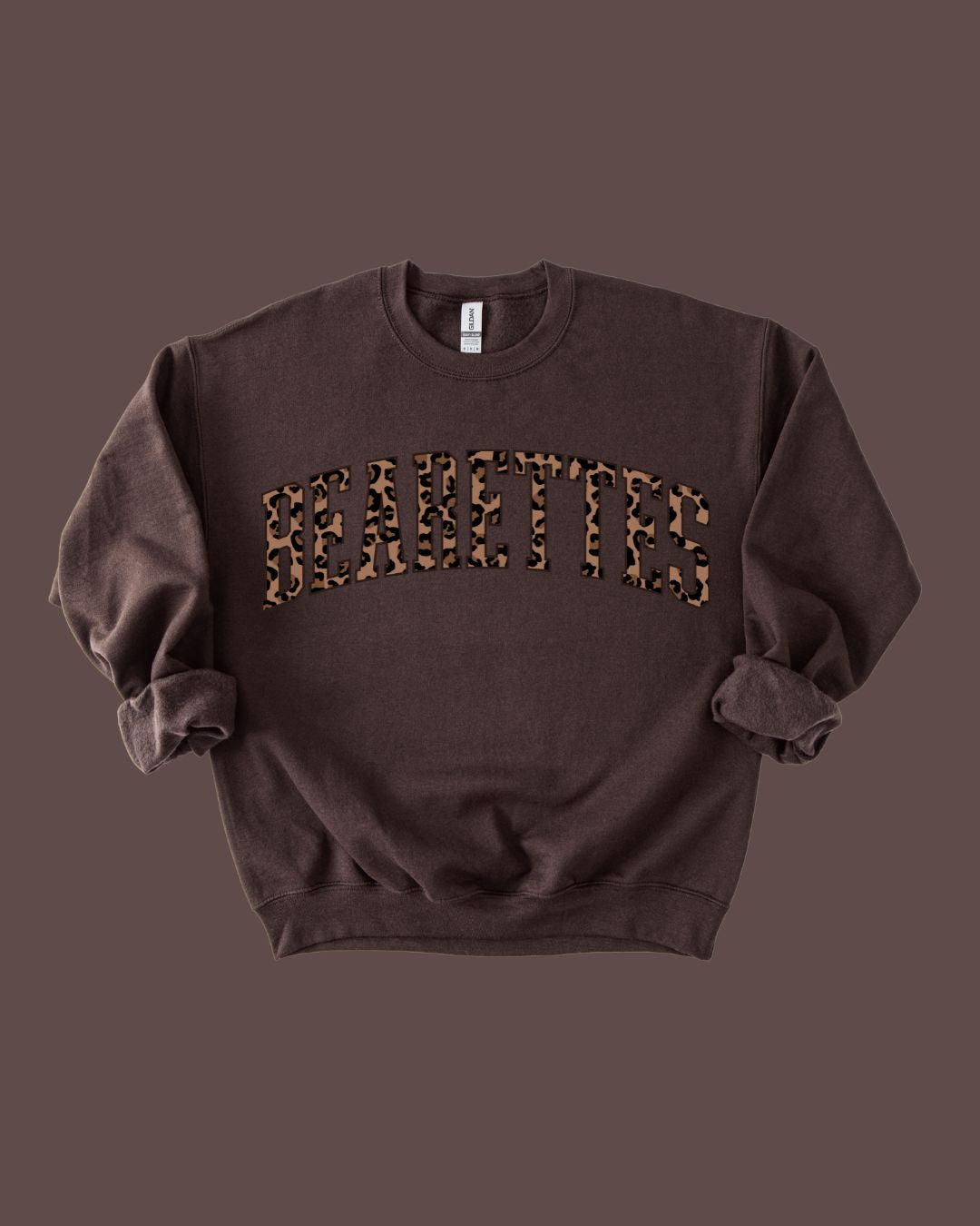 Bearettes Leopard Varsity Crewneck