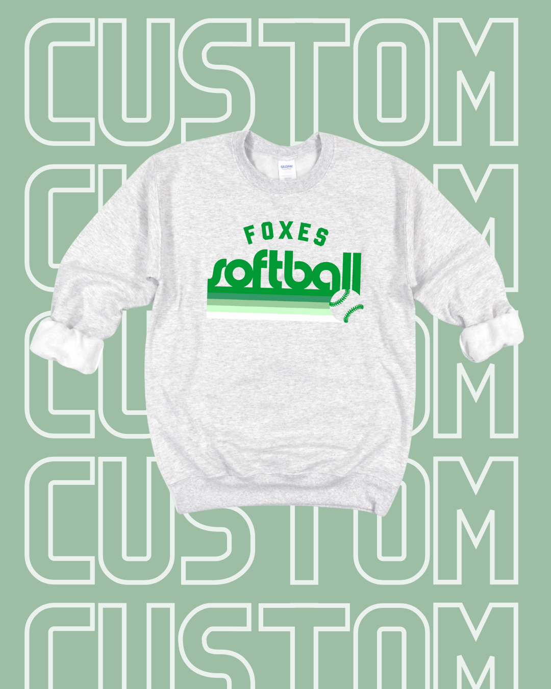 Custom Softball OR Baseball Listing -- Ombre