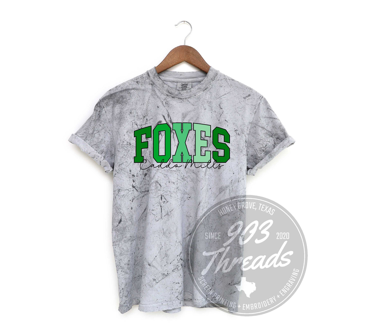 Caddo Mills Foxes Shades of Spirit Tee