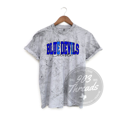 Celeste Blue Devils Shades of Spirit Tee