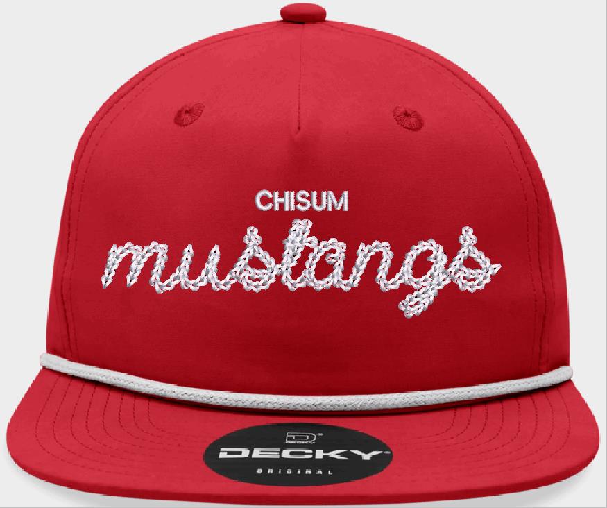 Chisum Mustangs Old School Cap - Red