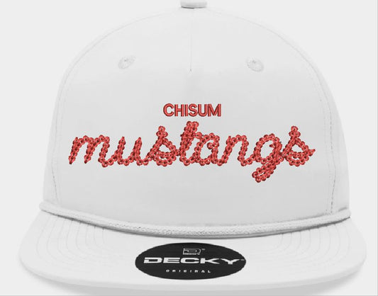Chisum Mustangs Old School Cap - White