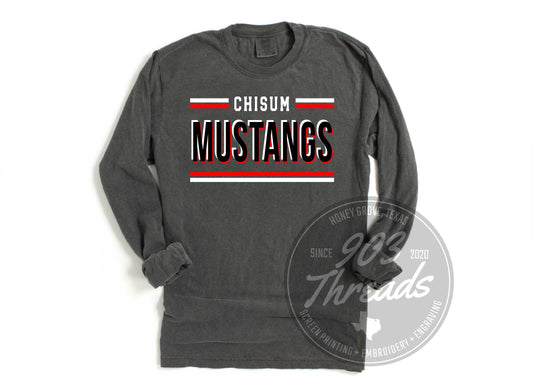 Chisum Mustangs Hold That Line Spirit Tee