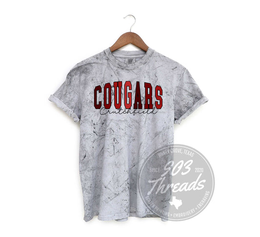 Crutchfield Cougars Shades of Spirit Tee