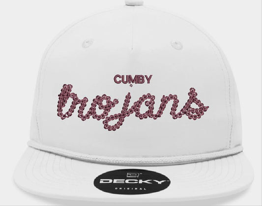 Cumby Trojans Old School Cap - White