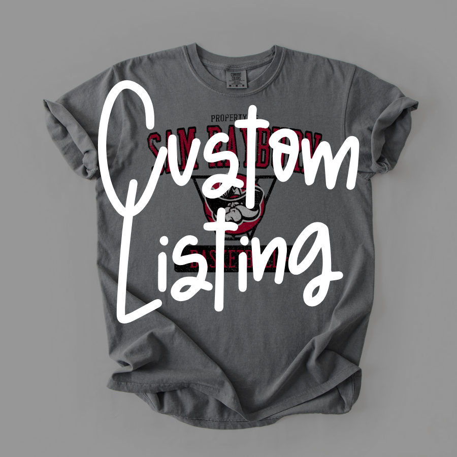 Custom Listing -- Varsity Hoops