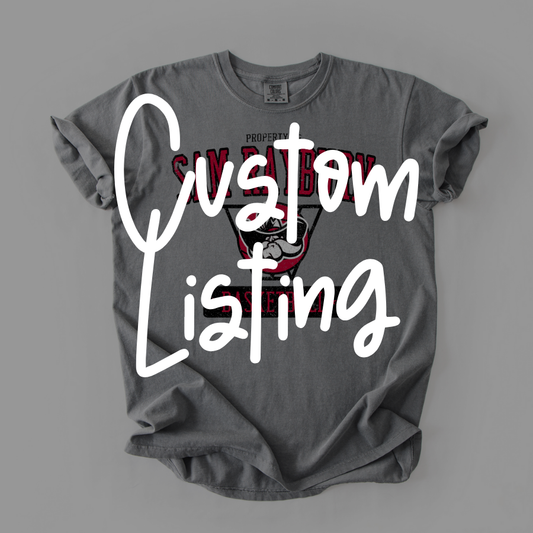 Custom Listing -- Varsity Hoops