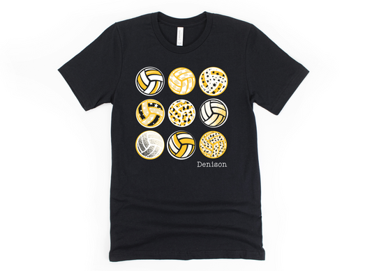 Denison Yellowjackets Volleyball - Crewneck & V-Necks
