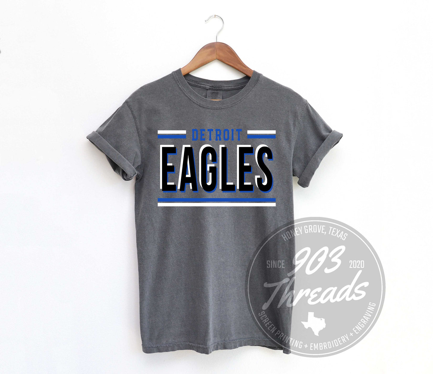 Detroit Eagles Hold That Line Spirit Tee