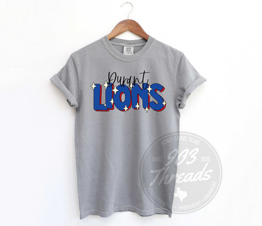 Durant Lions - School Spirit Sparkle