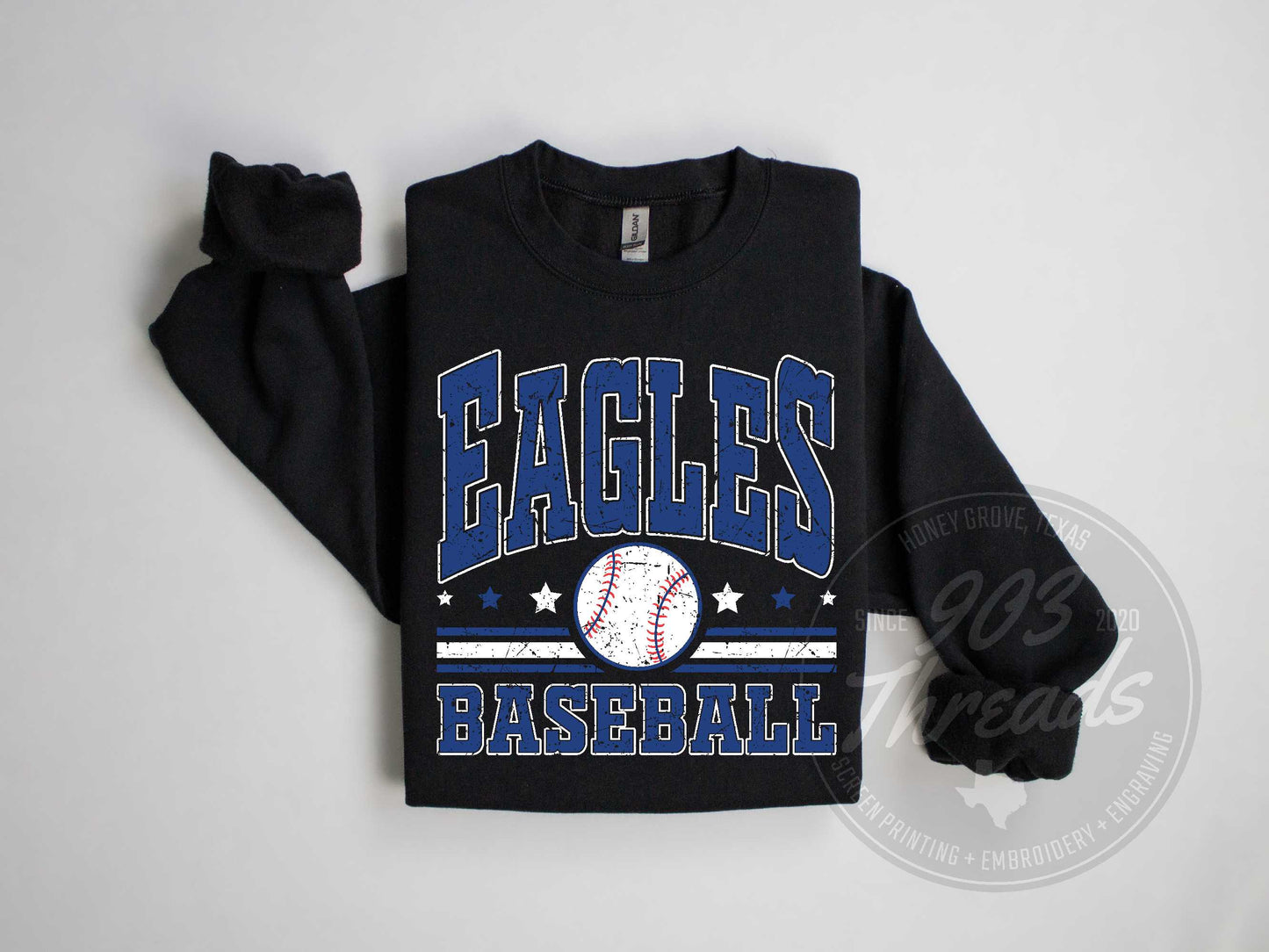 Ector Eagles Baseball Sweatshirt/Short Sleeve