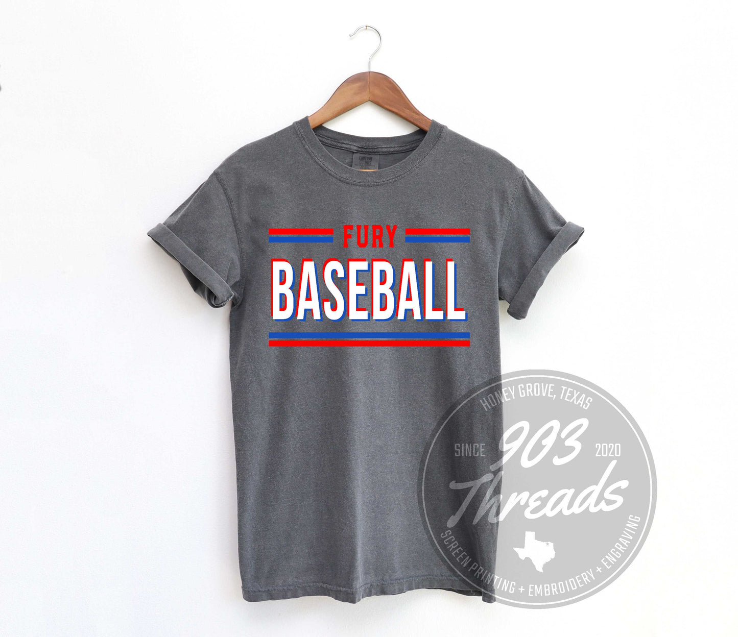 Fury Baseball Hold That Line Spirit Tee