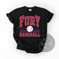 Fannin Fury Baseball Sweatshirt/Short Sleeve