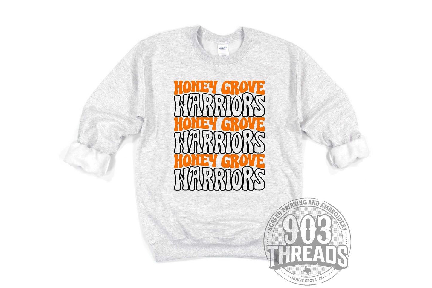 Honey Grove Warriors Groovy Sweatshirt