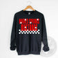 Hughes Springs Mustangs Starry Check Sweatshirt/Short Sleeve