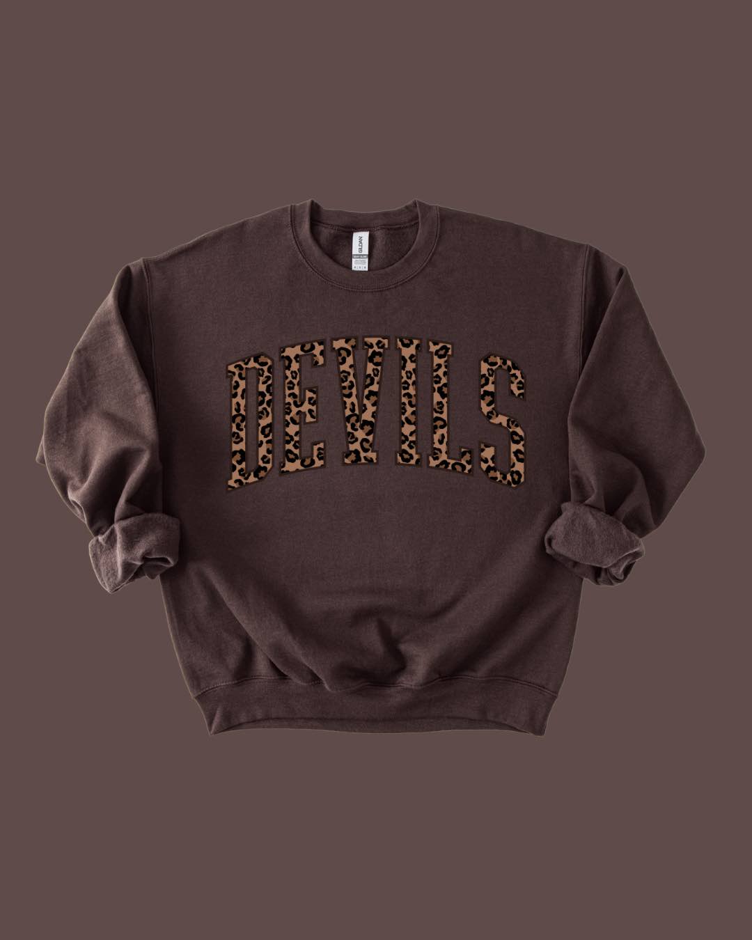 Devils Leopard Varsity Crewneck